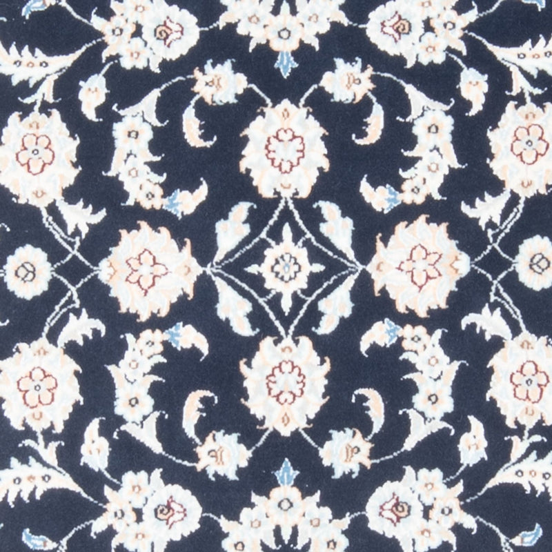 Alfombra de pasillo Alfombra Persa - Nain - Real - 200 x 80 cm - azul oscuro