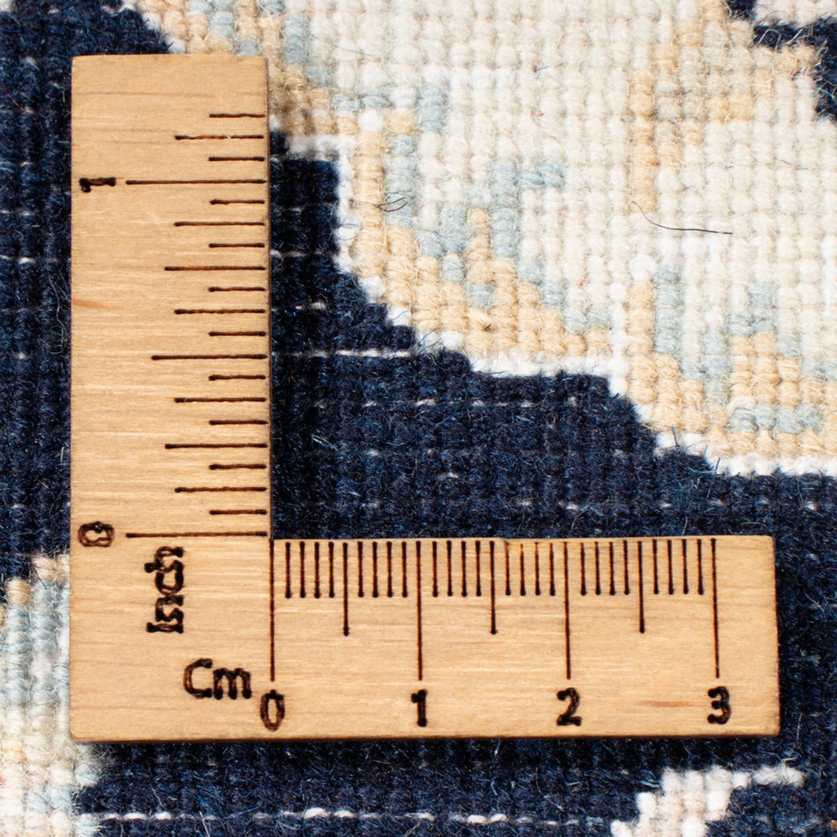 Alfombra de pasillo Alfombra Persa - Nain - Real - 203 x 81 cm - azul oscuro