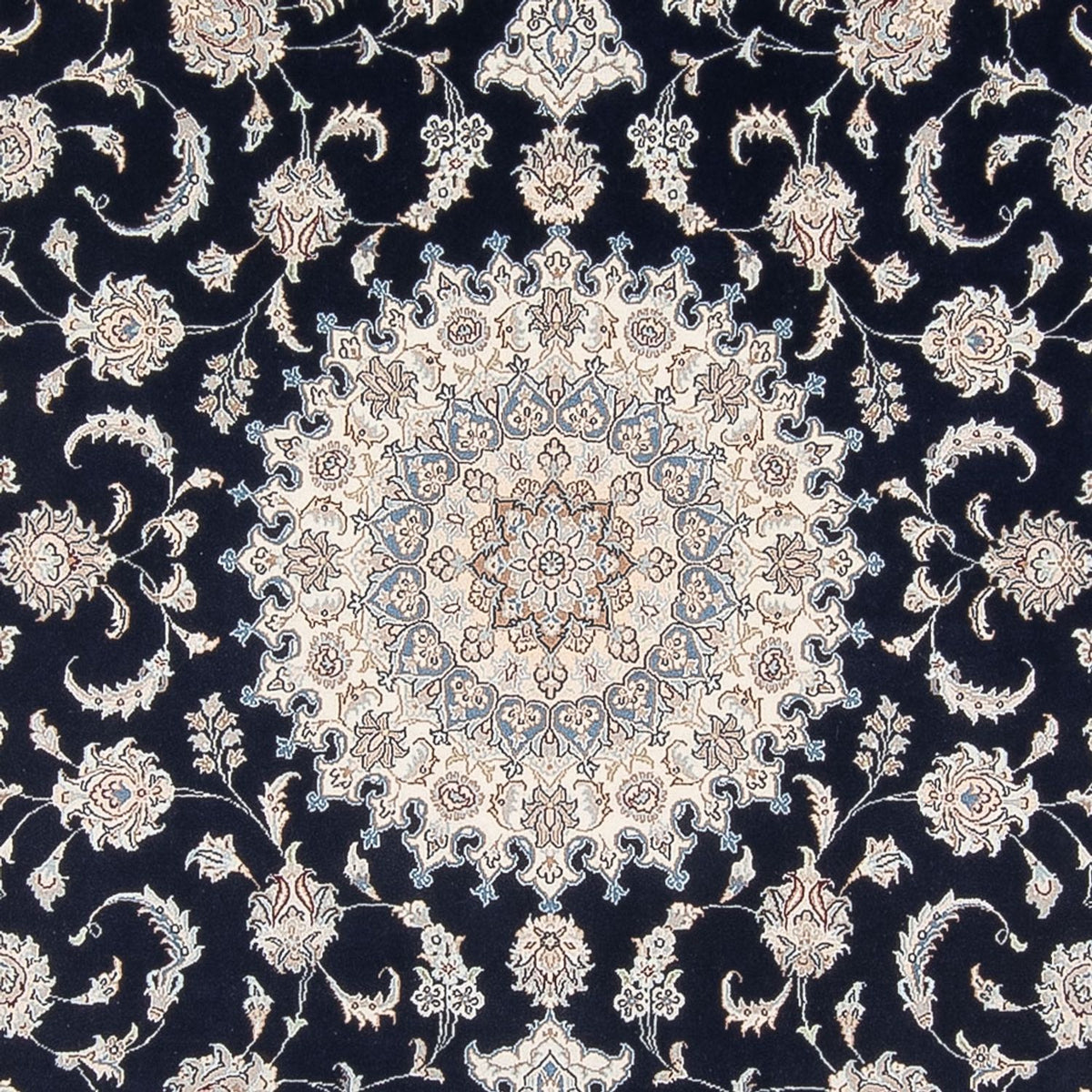 Alfombra Persa - Nain - Prima - 296 x 196 cm - azul oscuro