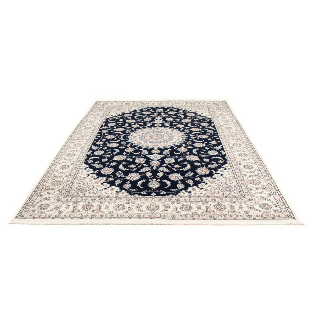 Alfombra Persa - Nain - Prima - 296 x 196 cm - azul oscuro
