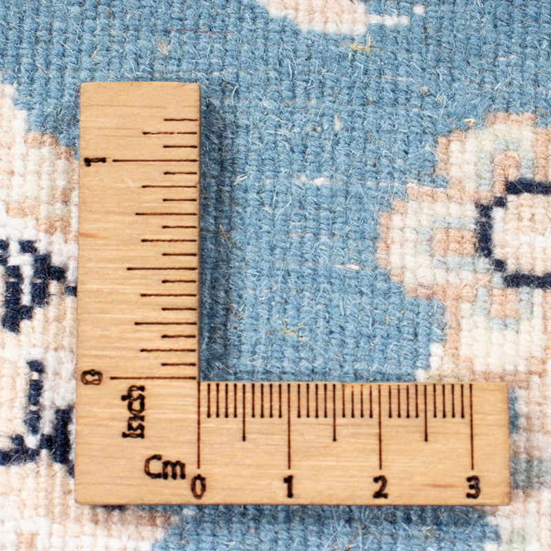 Alfombra de pasillo Alfombra Persa - Nain - Real - 200 x 80 cm - azul claro