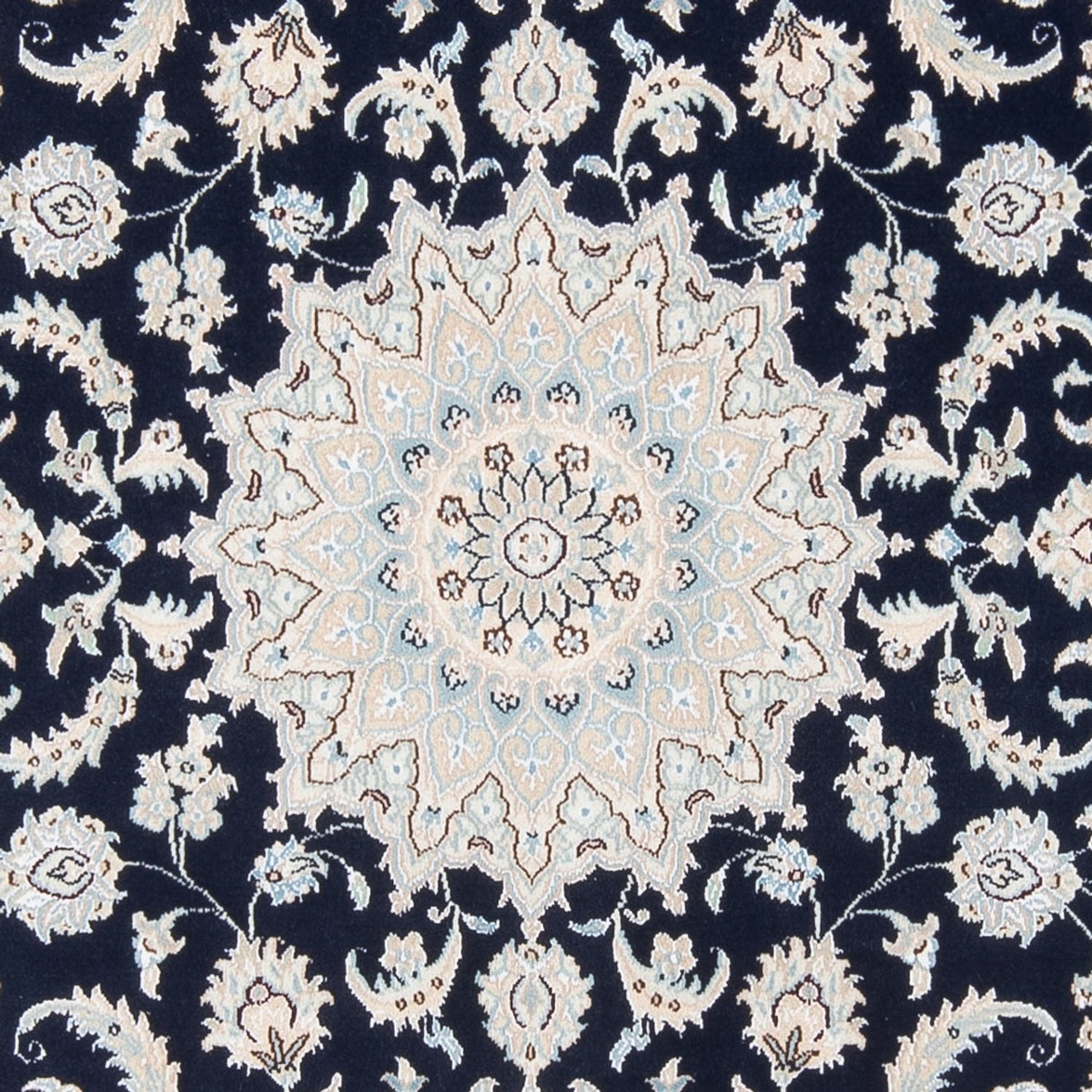 Alfombra Persa - Nain - Prima - 205 x 148 cm - azul oscuro