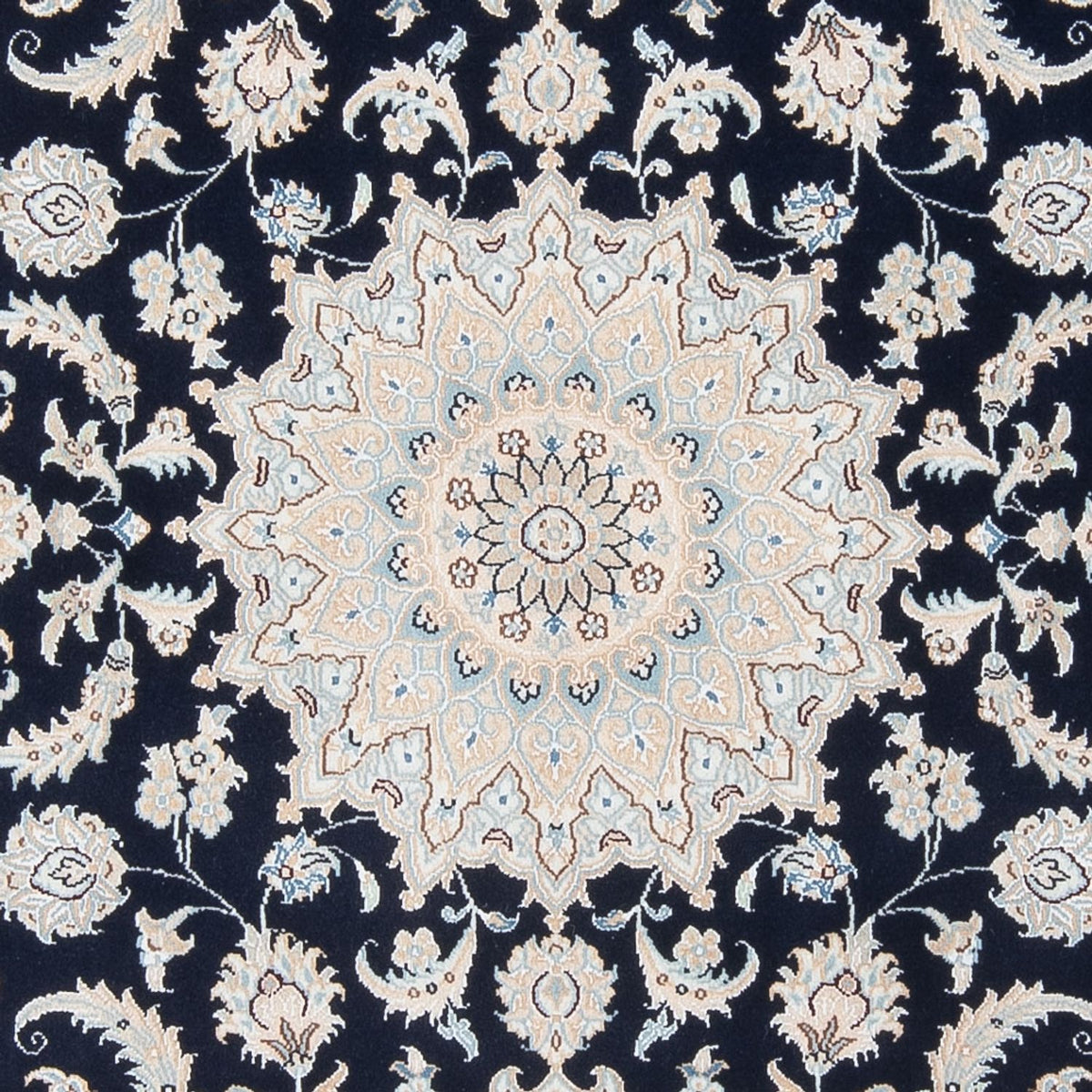 Alfombra Persa - Nain - Prima - 198 x 150 cm - azul oscuro