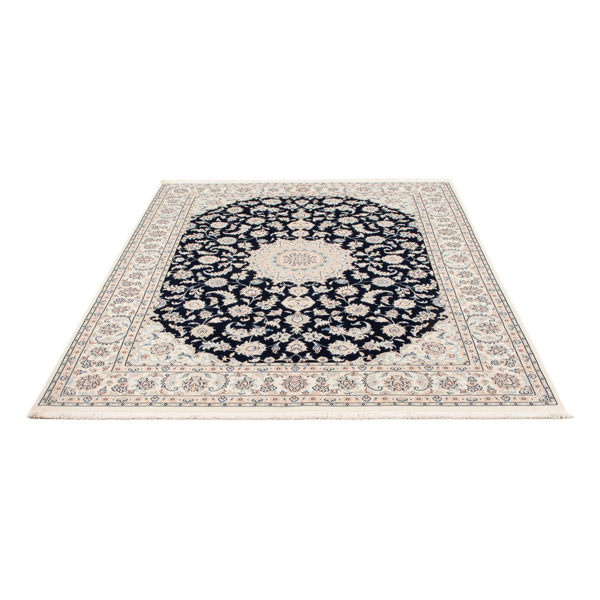 Alfombra Persa - Nain - Prima - 198 x 150 cm - azul oscuro