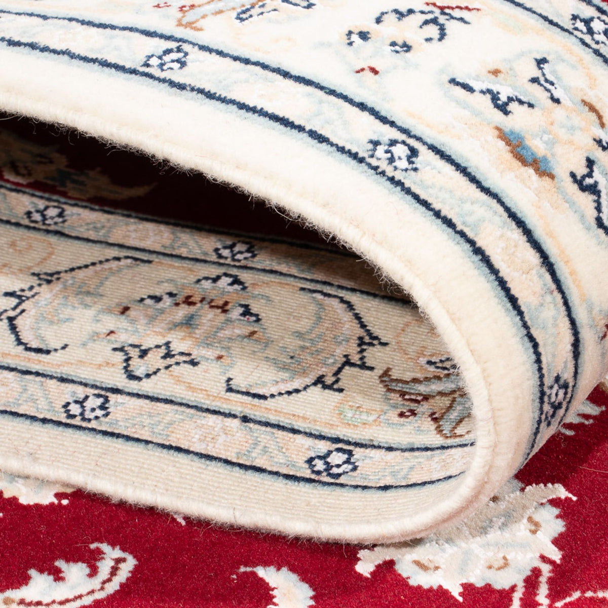 Alfombra de pasillo Alfombra Persa - Nain - Prima - 295 x 81 cm - rojo