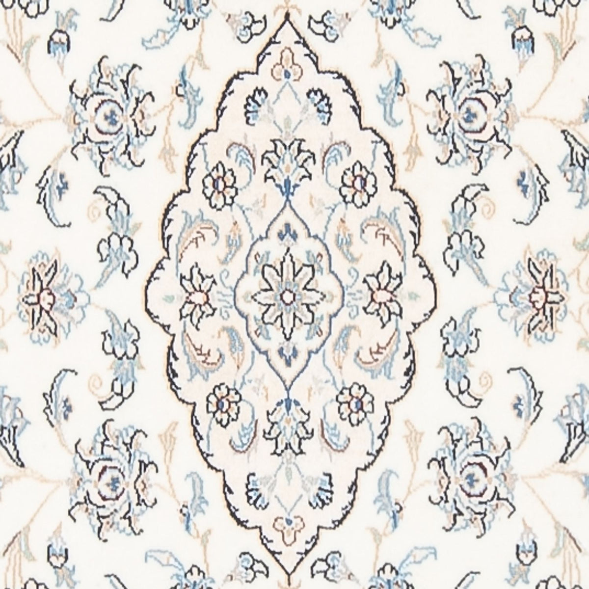 Alfombra de pasillo Alfombra Persa - Nain - Prima - 350 x 84 cm - crema