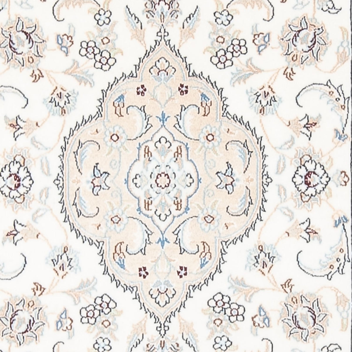 Alfombra de pasillo Alfombra Persa - Nain - Prima - 390 x 93 cm - crema