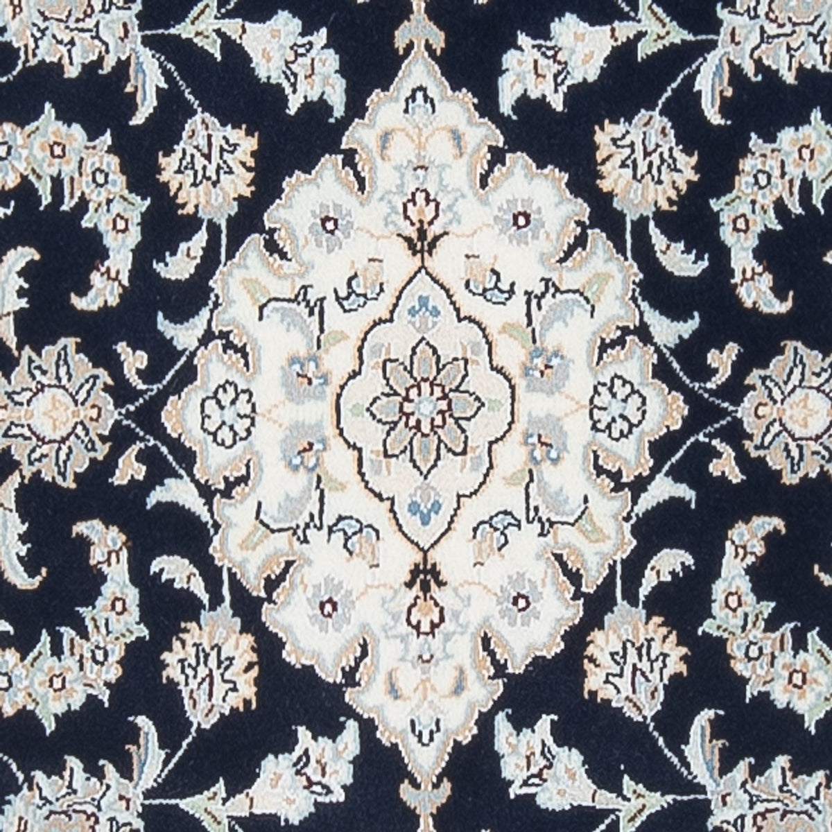 Alfombra de pasillo Alfombra Persa - Nain - Prima - 302 x 81 cm - azul oscuro