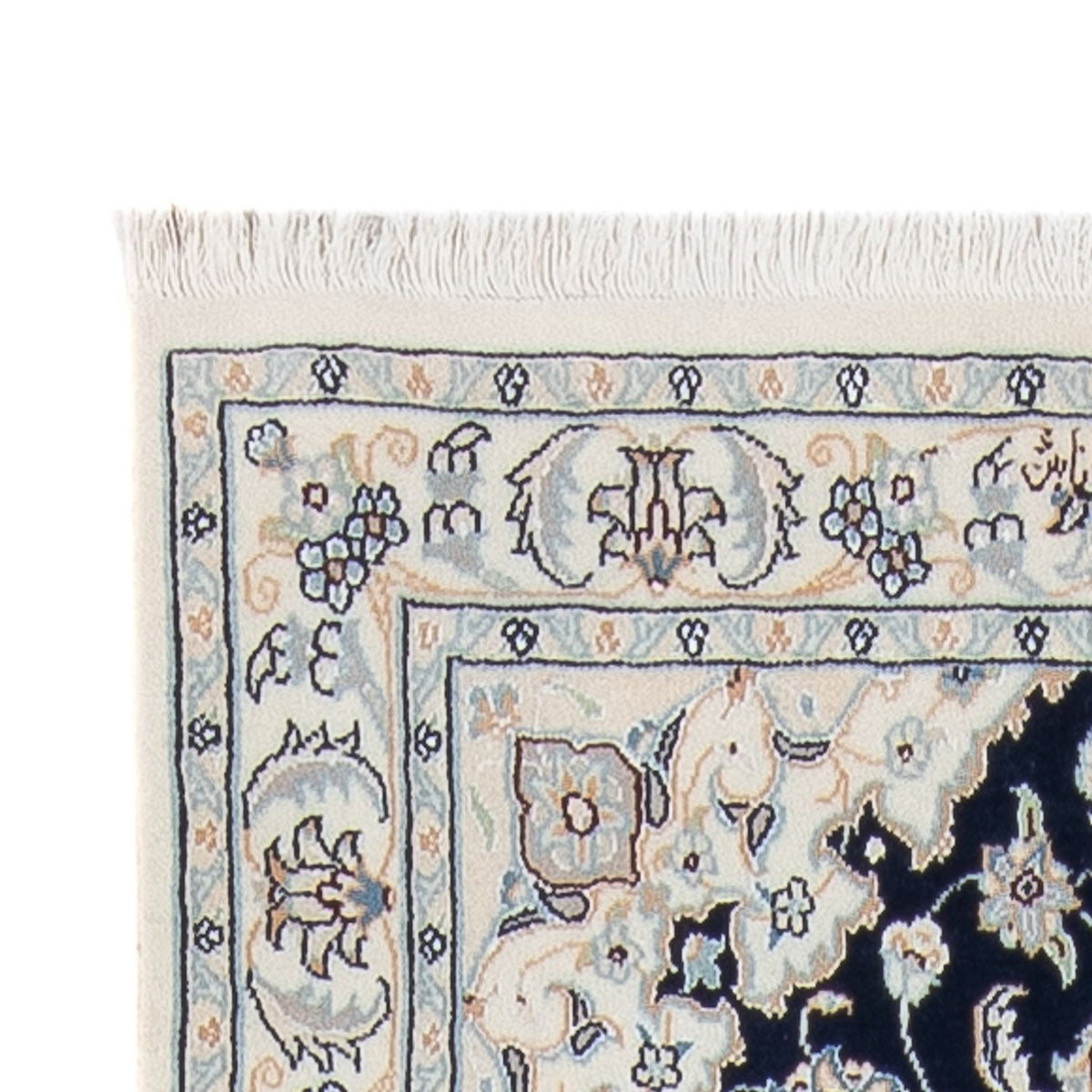 Alfombra de pasillo Alfombra Persa - Nain - Prima - 302 x 81 cm - azul oscuro
