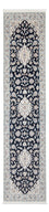 Alfombra de pasillo Alfombra Persa - Nain - Prima - 295 x 80 cm - azul oscuro