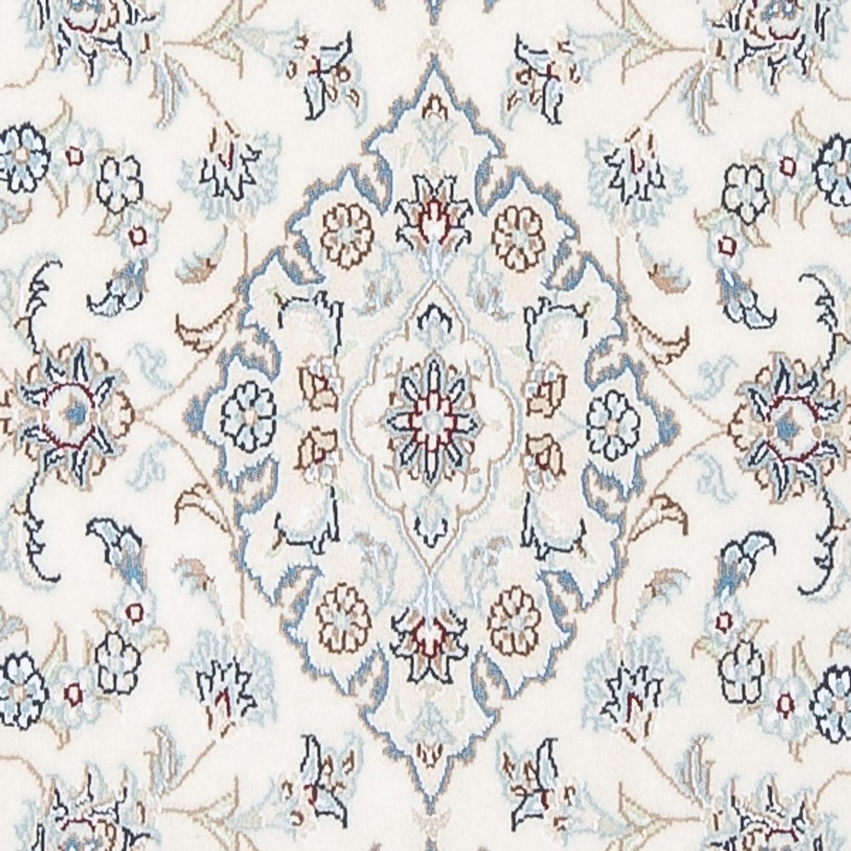 Alfombra de pasillo Alfombra Persa - Nain - Prima - 303 x 81 cm - crema