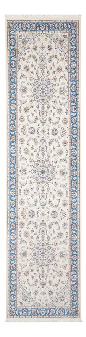 Alfombra de pasillo Alfombra Persa - Nain - Prima - 306 x 90 cm - crema