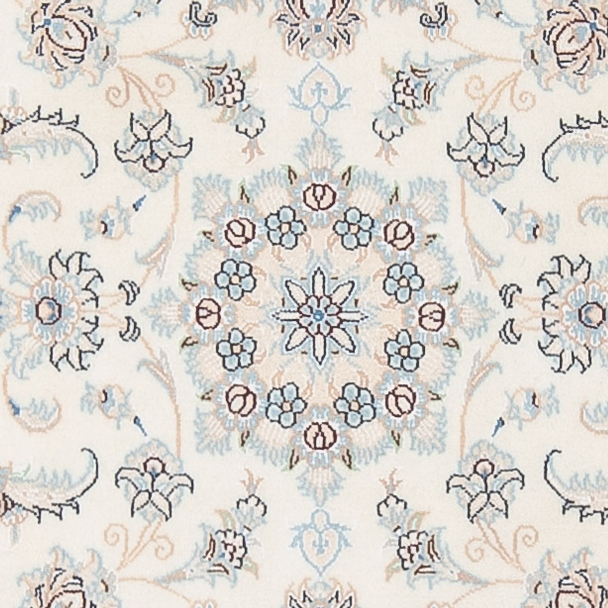 Alfombra de pasillo Alfombra Persa - Nain - Prima - 309 x 80 cm - crema