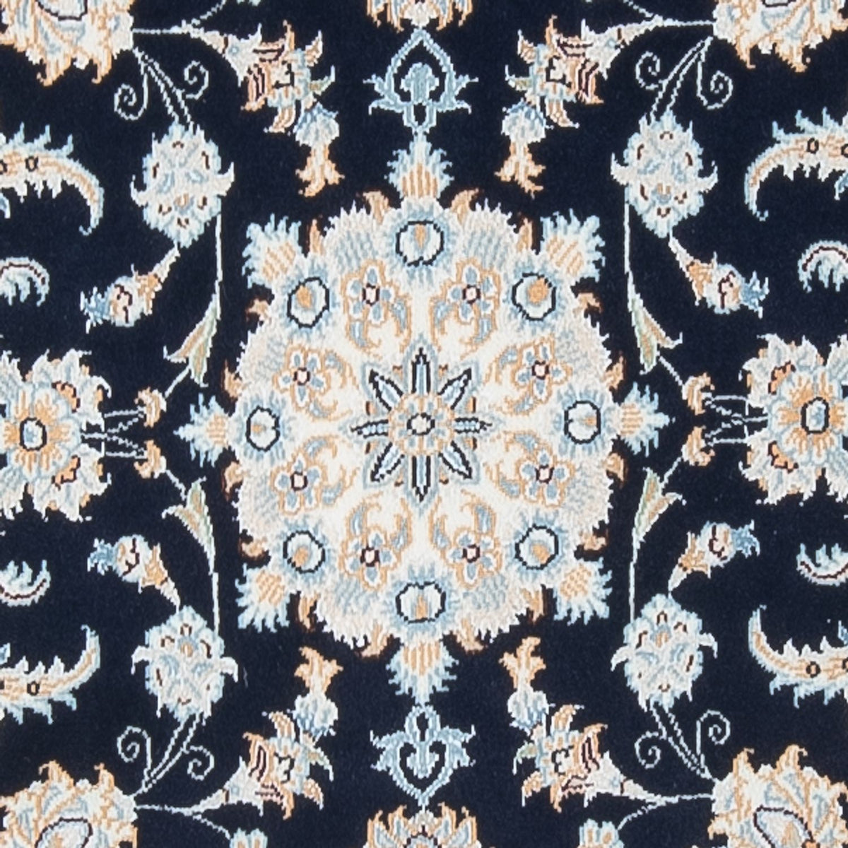 Alfombra de pasillo Alfombra Persa - Nain - Prima - 302 x 83 cm - azul oscuro