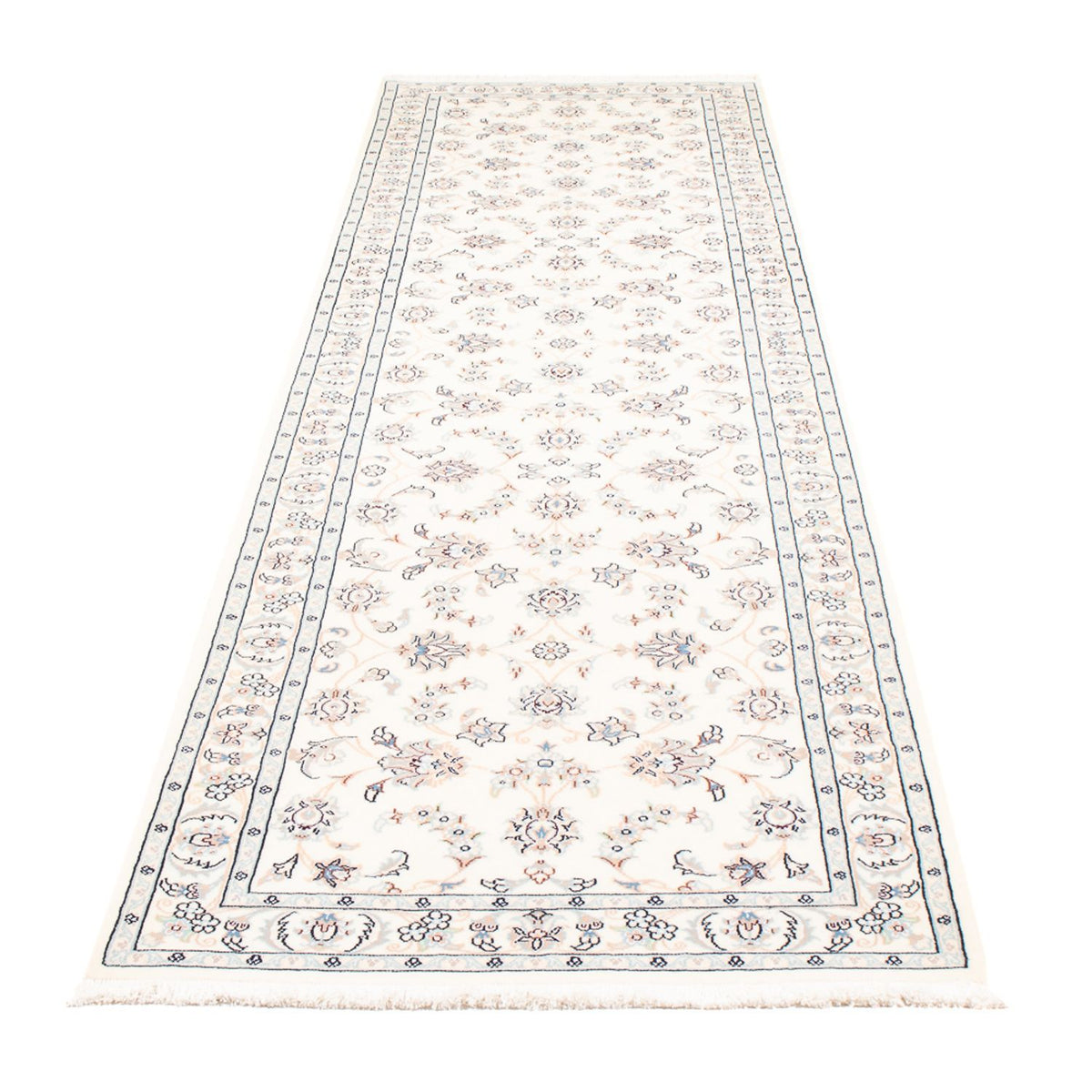 Alfombra de pasillo Alfombra Persa - Nain - Prima - 314 x 81 cm - crema