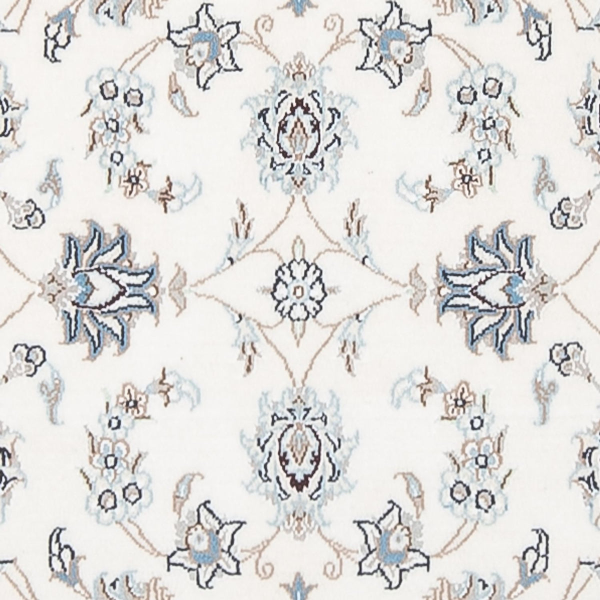Alfombra de pasillo Alfombra Persa - Nain - Prima - 301 x 84 cm - crema