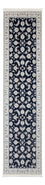 Alfombra de pasillo Alfombra Persa - Nain - Prima - 302 x 82 cm - azul oscuro