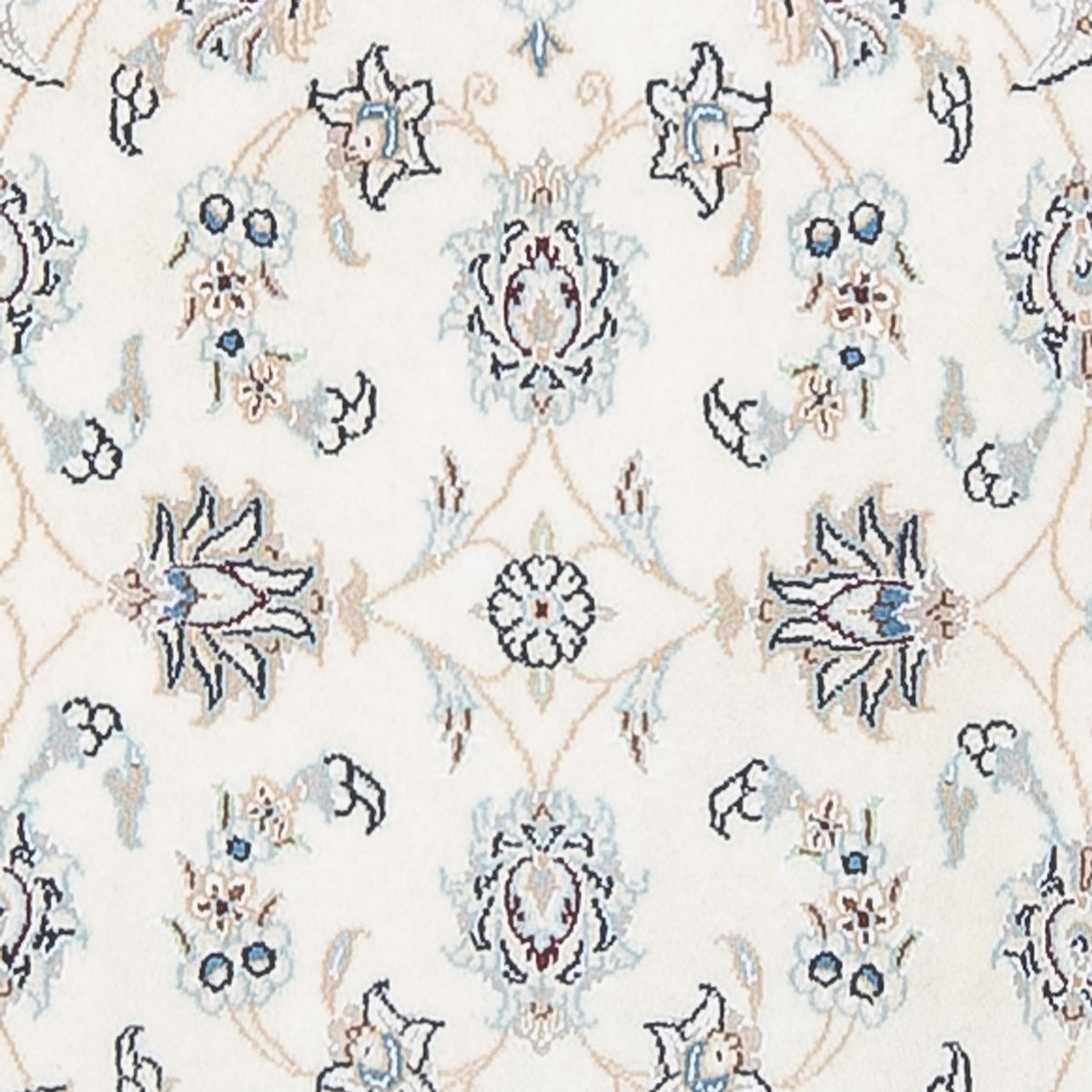 Alfombra de pasillo Alfombra Persa - Nain - Prima - 292 x 81 cm - crema