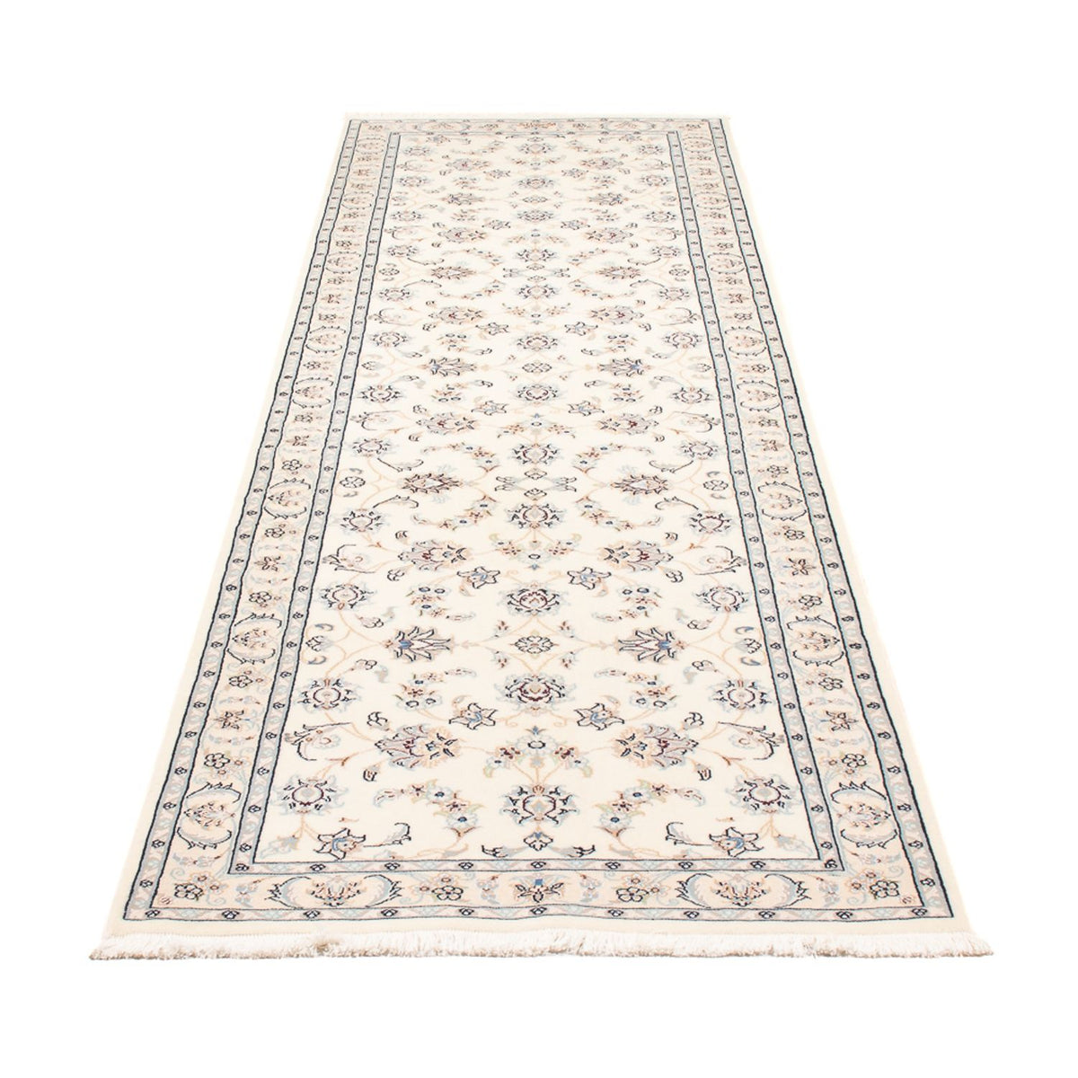 Alfombra de pasillo Alfombra Persa - Nain - Prima - 292 x 81 cm - crema
