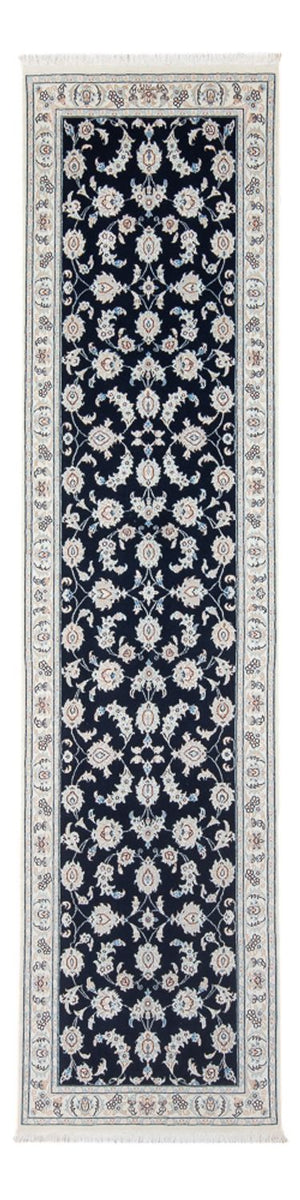 Alfombra de pasillo Alfombra Persa - Nain - Prima - 290 x 81 cm - azul oscuro