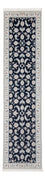 Alfombra de pasillo Alfombra Persa - Nain - Prima - 290 x 81 cm - azul oscuro