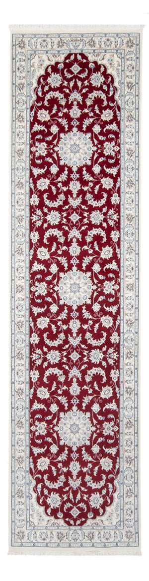 Alfombra de pasillo Alfombra Persa - Nain - Prima - 297 x 81 cm - rojo