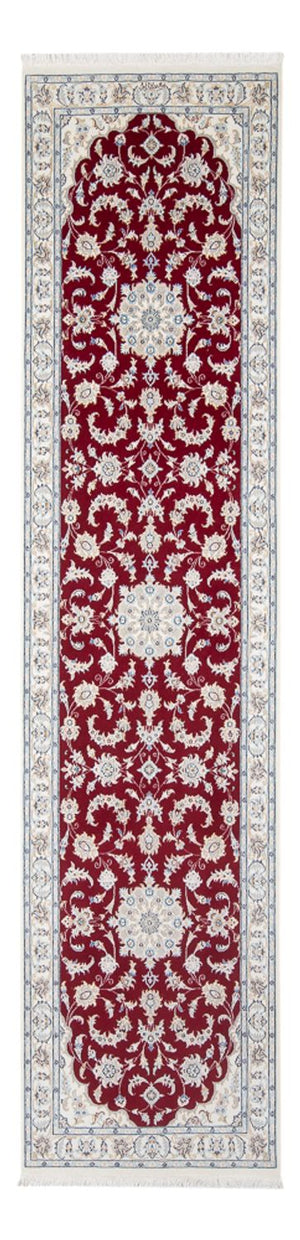 Alfombra de pasillo Alfombra Persa - Nain - Prima - 302 x 82 cm - rojo