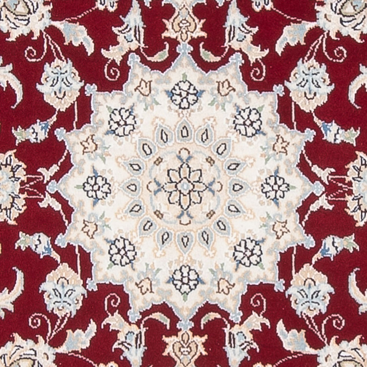Alfombra de pasillo Alfombra Persa - Nain - Prima - 297 x 92 cm - rojo