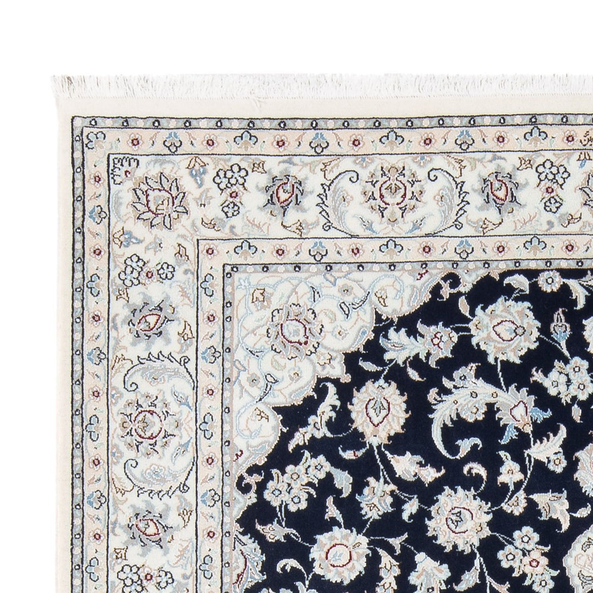 Alfombra Persa - Nain - Prima - 200 x 150 cm - azul oscuro