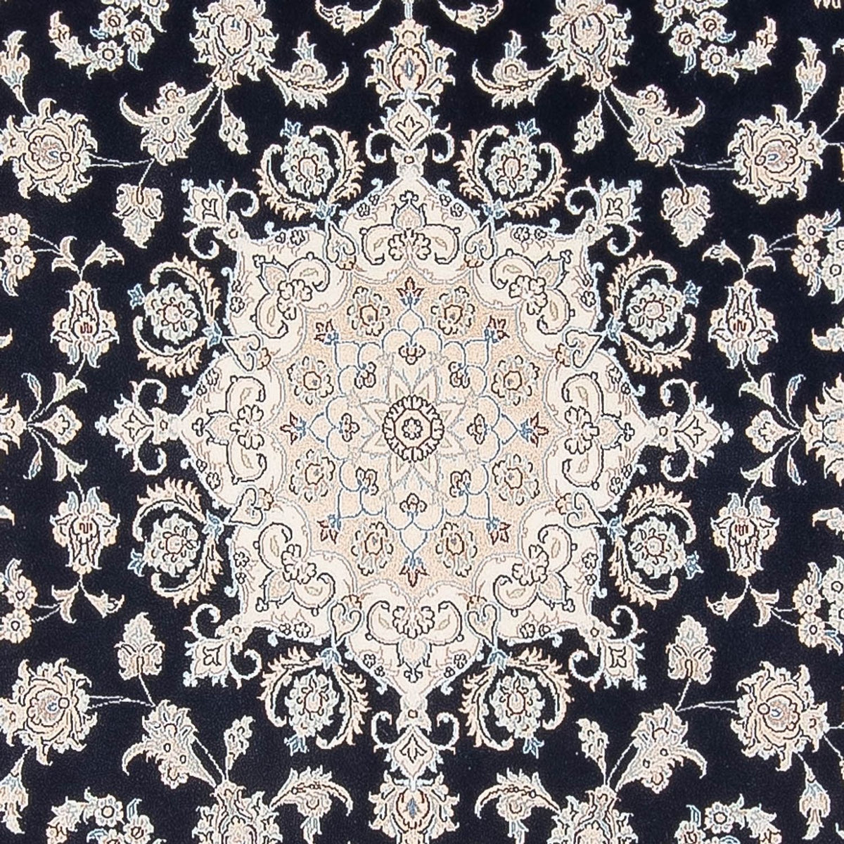 Alfombra Persa - Nain - Prima - 301 x 202 cm - azul oscuro