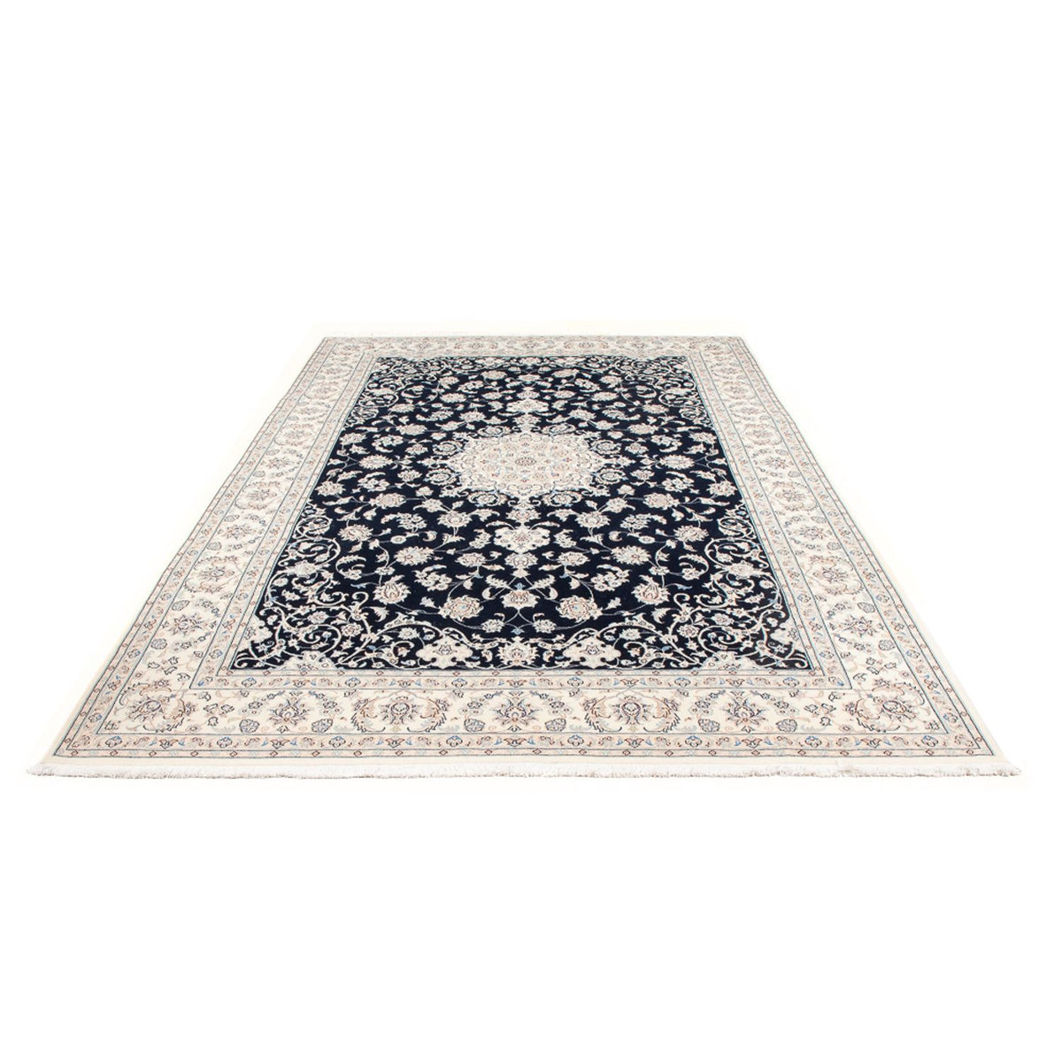 Alfombra Persa - Nain - Prima - 301 x 202 cm - azul oscuro