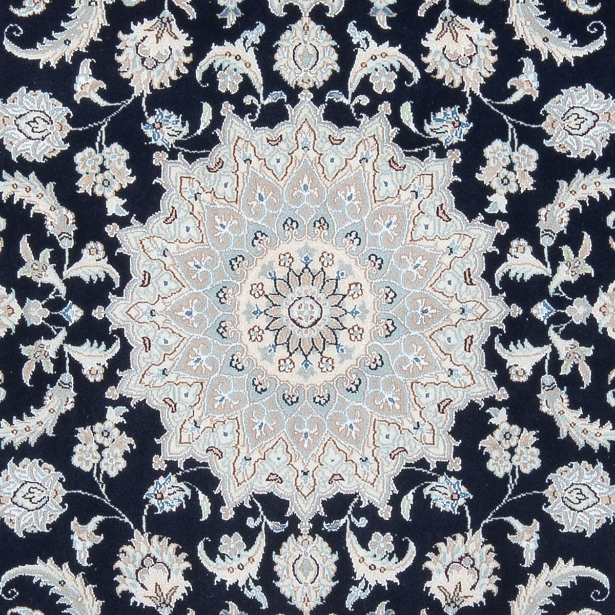 Alfombra Persa - Nain - Prima - 199 x 149 cm - azul oscuro
