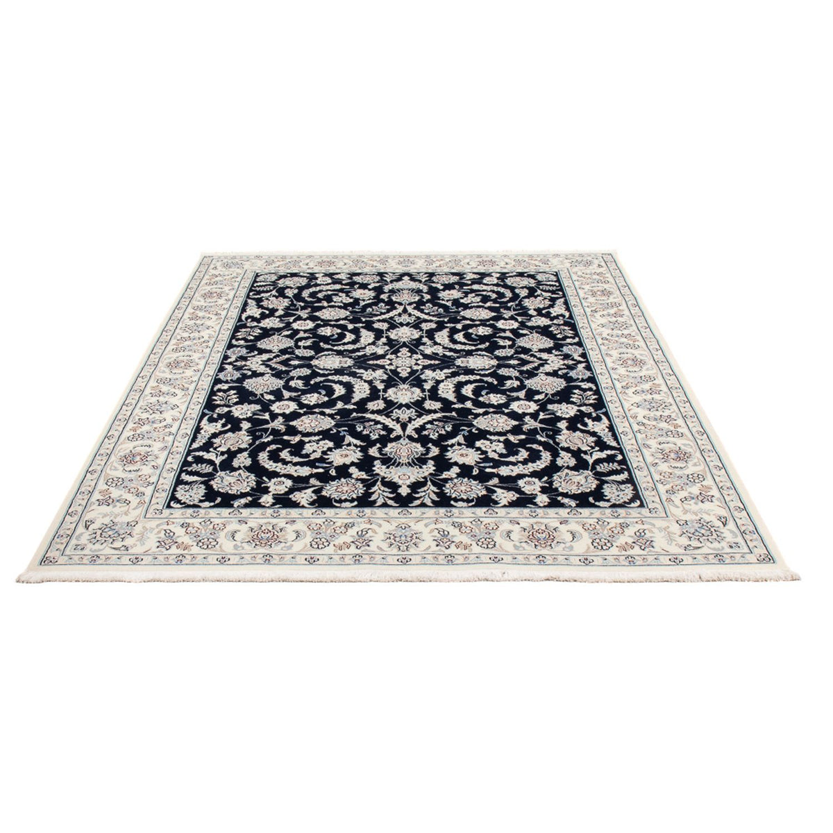 Alfombra Persa - Nain - Prima - 202 x 150 cm - azul oscuro