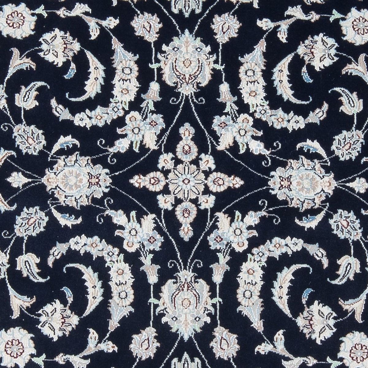 Alfombra Persa - Nain - Prima - 196 x 151 cm - azul oscuro