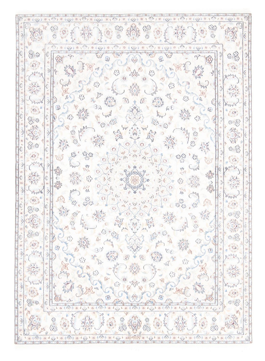Alfombra Persa - Nain - Real - 198 x 150 cm - crema