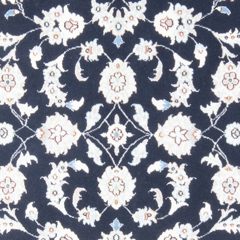 Alfombra de pasillo Alfombra Persa - Nain - Real - 195 x 81 cm - azul oscuro