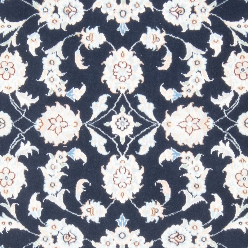 Alfombra de pasillo Alfombra Persa - Nain - Real - 194 x 80 cm - azul oscuro