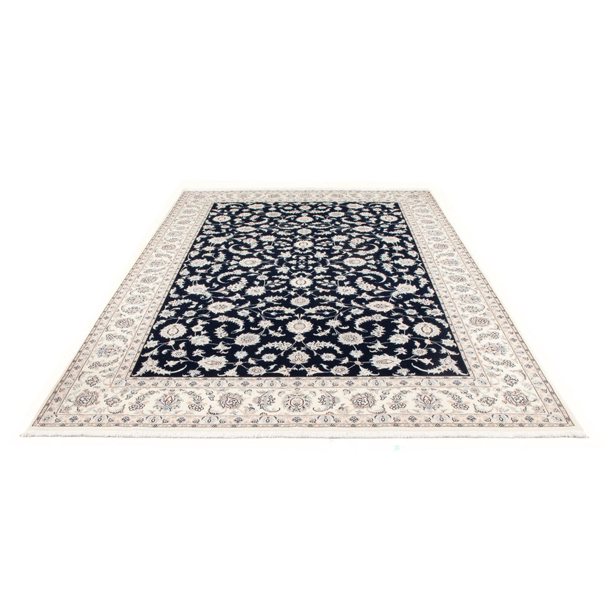 Alfombra Persa - Nain - Prima - 297 x 200 cm - azul oscuro