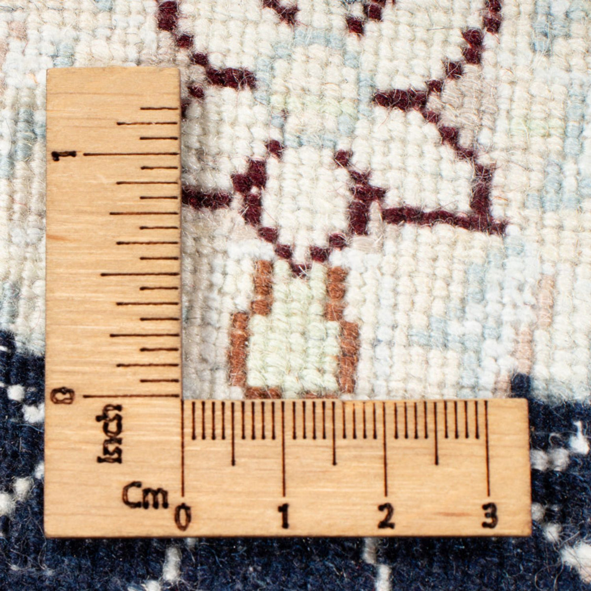 Alfombra de pasillo Alfombra Persa - Nain - Real - 196 x 80 cm - azul oscuro