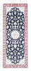 Alfombra de pasillo Alfombra Persa - Nain - Real - 200 x 80 cm - azul oscuro