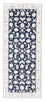 Alfombra de pasillo Alfombra Persa - Nain - Real - 204 x 82 cm - azul oscuro