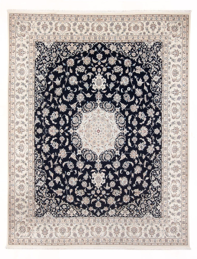 Alfombra Persa - Nain - Prima - 300 x 247 cm - azul oscuro