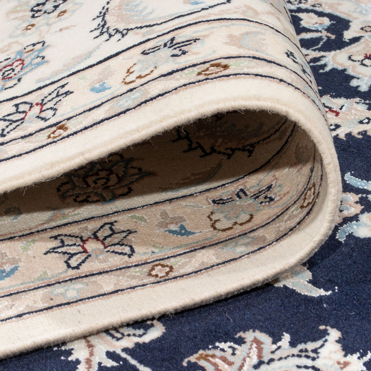 Alfombra Persa - Nain - Prima - 300 x 247 cm - azul oscuro