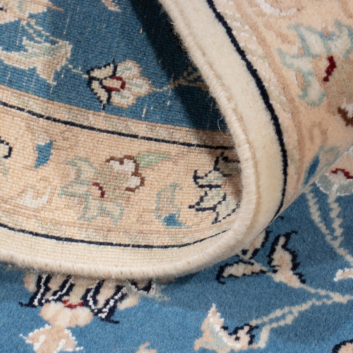 Alfombra persa - Nain - 88 x 59 cm - azul