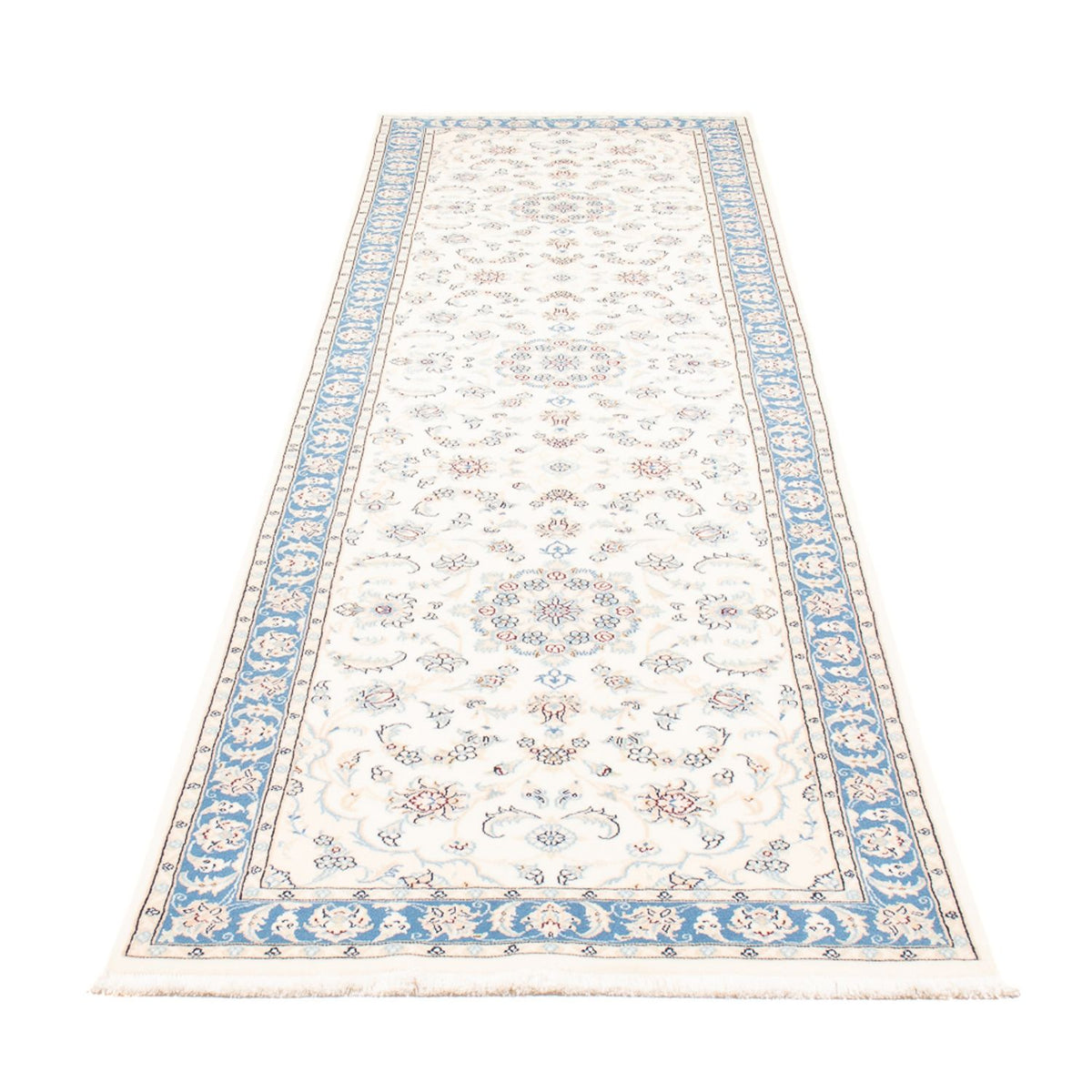 Alfombra de pasillo Alfombra Persa - Nain - Prima - 300 x 80 cm - crema