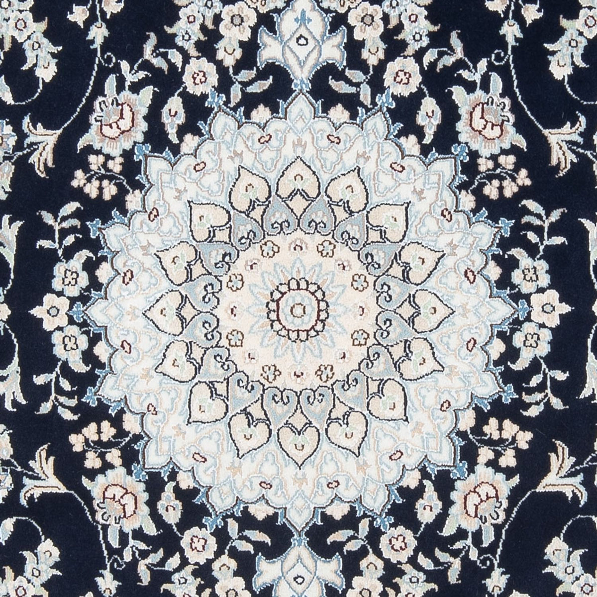 Alfombra Persa - Nain - Prima - 199 x 150 cm - azul oscuro