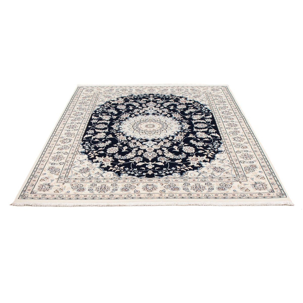 Alfombra Persa - Nain - Prima - 199 x 150 cm - azul oscuro