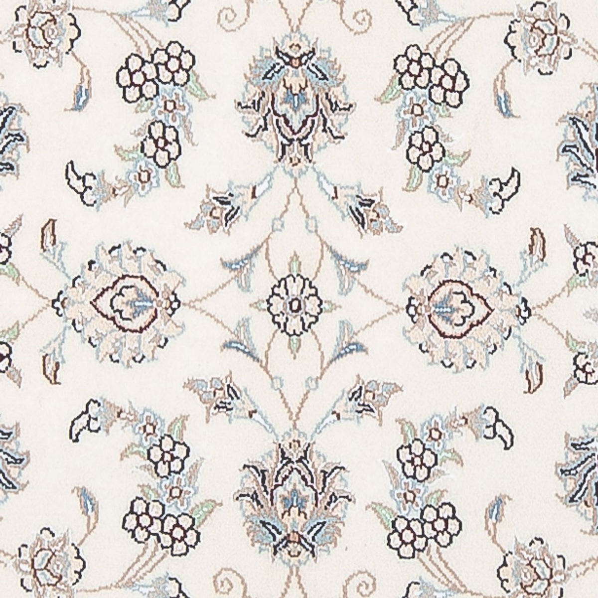 Alfombra de pasillo Alfombra Persa - Nain - Prima - 309 x 90 cm - crema
