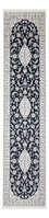 Alfombra de pasillo Alfombra Persa - Nain - Prima - 339 x 86 cm - azul oscuro
