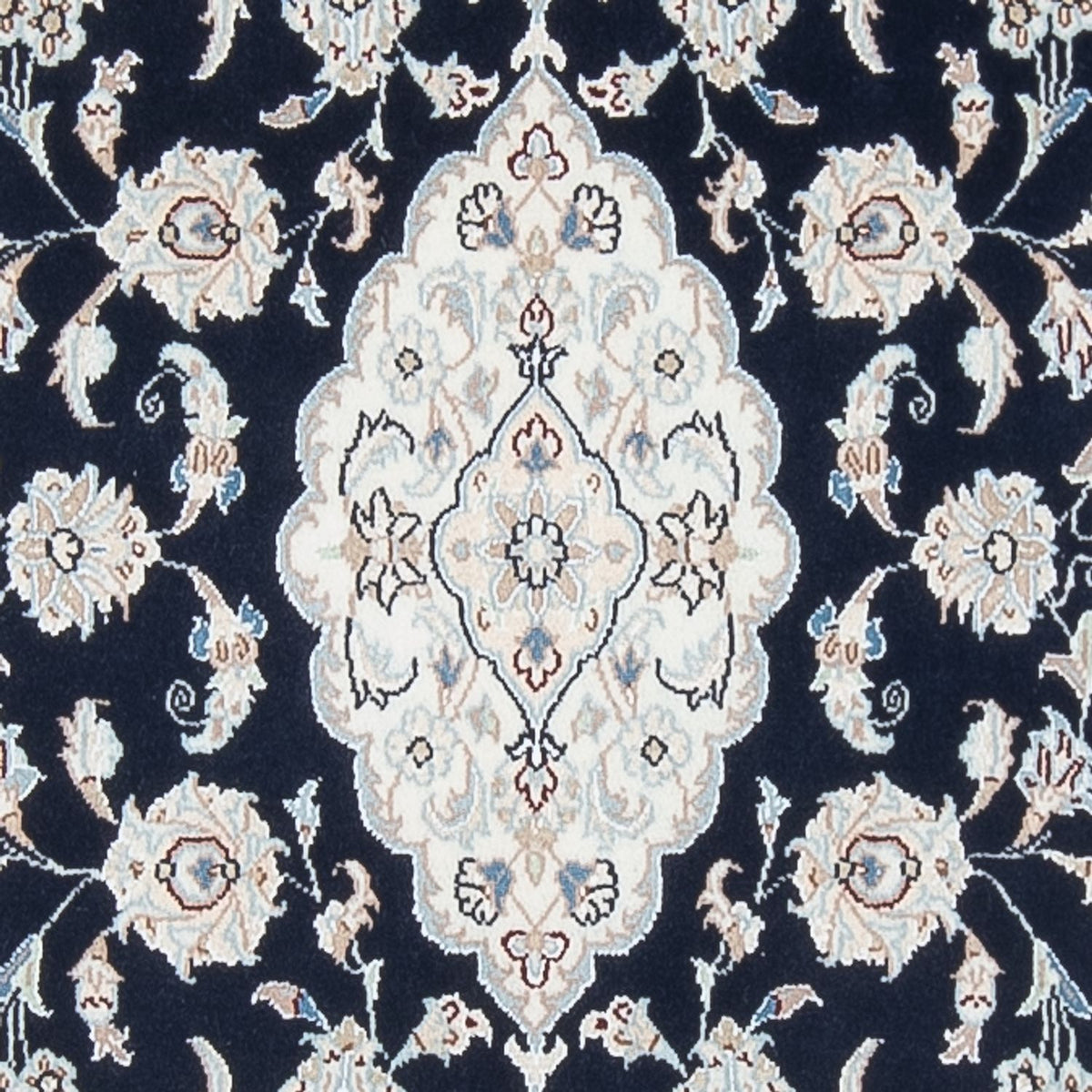 Alfombra de pasillo Alfombra Persa - Nain - Prima - 339 x 86 cm - azul oscuro